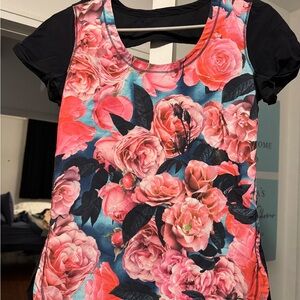 Lululemon Floral Print Athletic Top